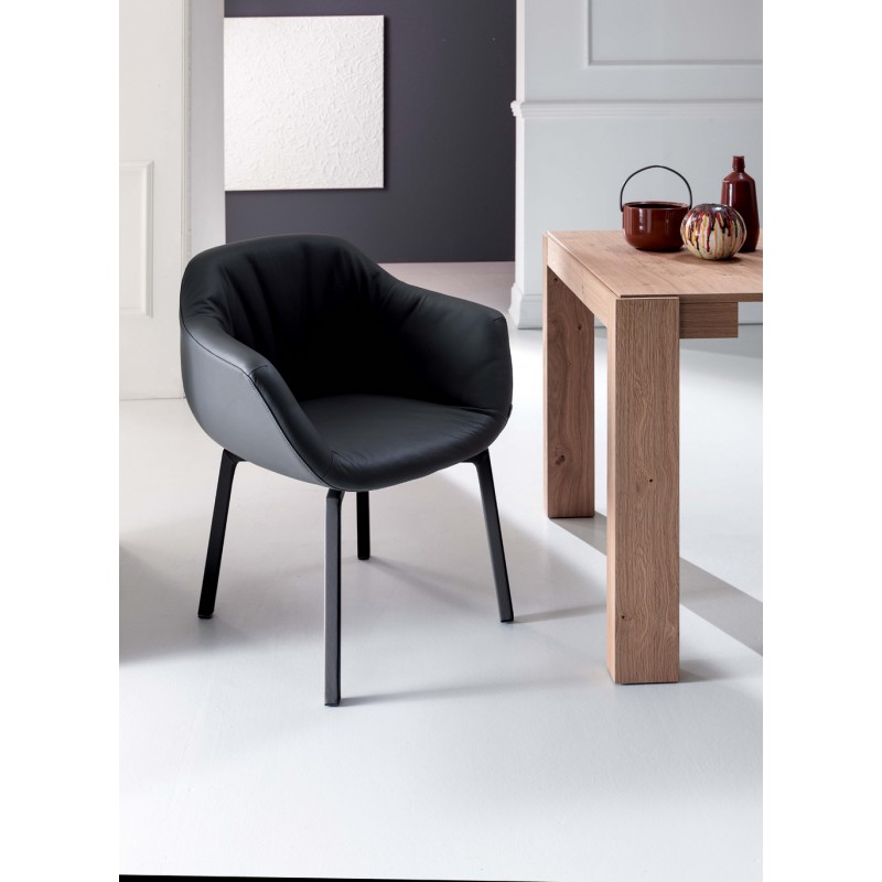  Ozzio Nelson swivel armchair art. S450 completely covered by H.82 cm