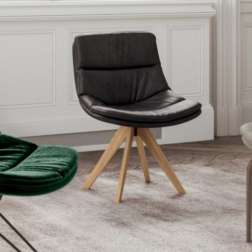 Ozzio Sally armchair art. S058 structure in beech and seat in H.82 cm fabric