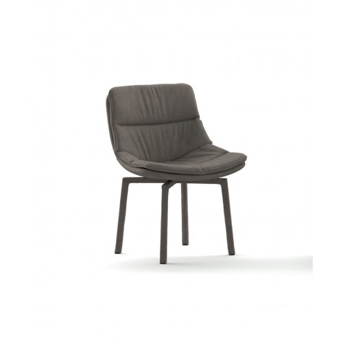 Ozzio Swivel armchair Syria art. S061 completely covered by H.83 cm