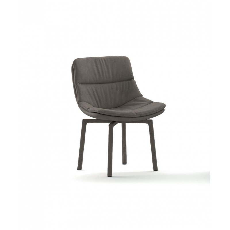  Ozzio Sillón giratorio Siria art. S061 completamente cubierto por H.83 cm