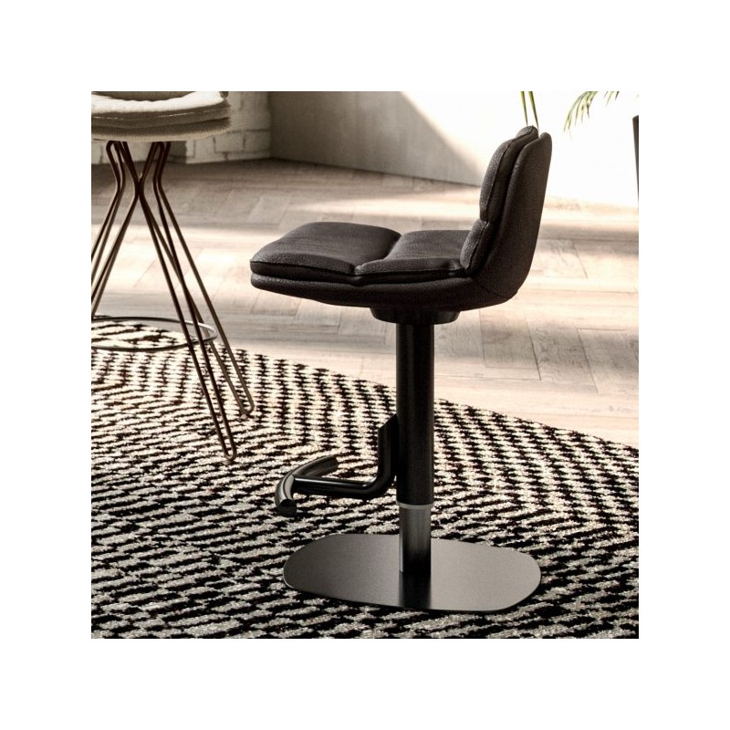  Ozzio Stool Morfeo art. S512 metal frame and seat in fabric from H.78 / 104 cm