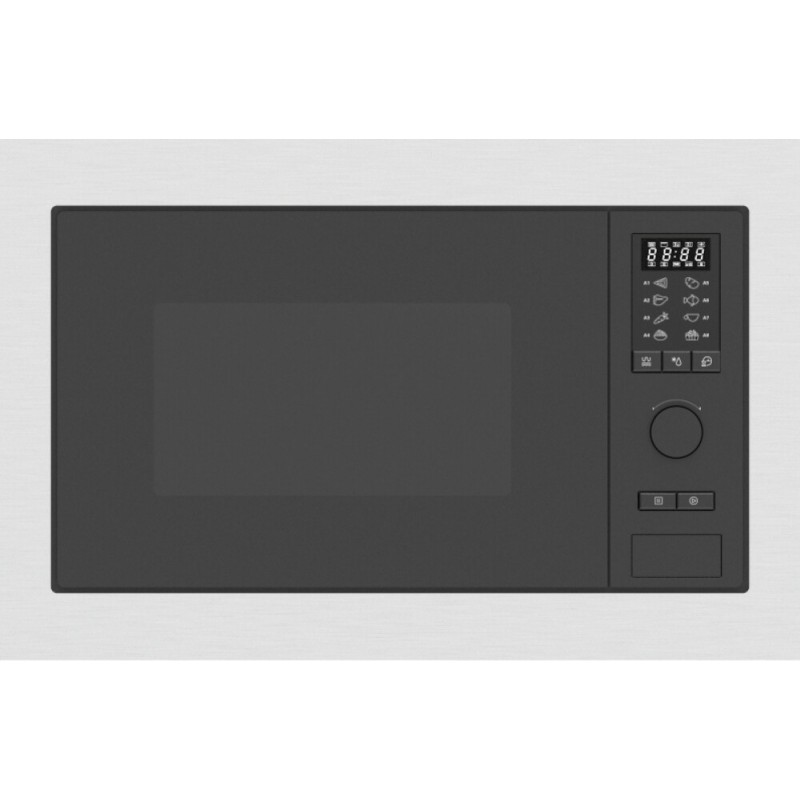  Barazza Microonde da incasso CITY ADVANCE 1MOI finitura inox satinato e nero da 60 cm