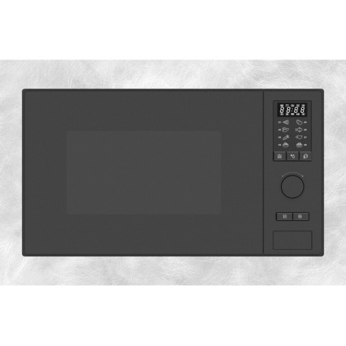 Barazza Microonde da incasso CITY ADVANCE 1MOIV finitura inox vintage e nero da 60 cm