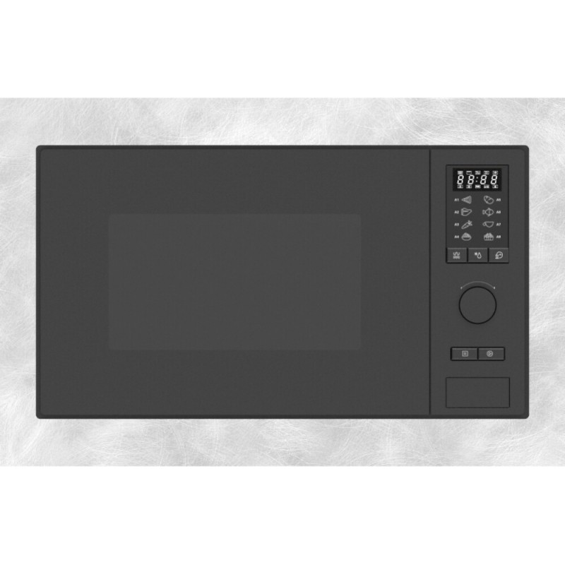  Barazza Built-in microwave CITY ADVANCE 1MOIV 60 cm vintage stainless steel and black finish