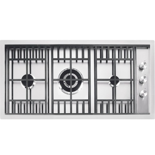 Barazza Placa de gas LAB 1PLB2T 90 cm acabado acero inoxidable satinado