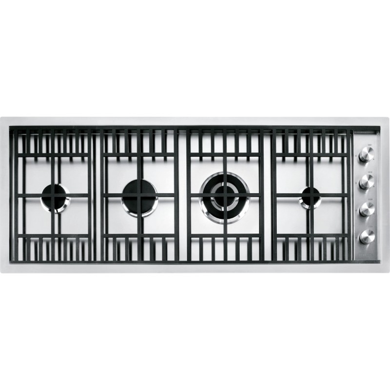  Table de cuisson gaz Barazza LAB 1PLB3T 115 cm finition inox satiné