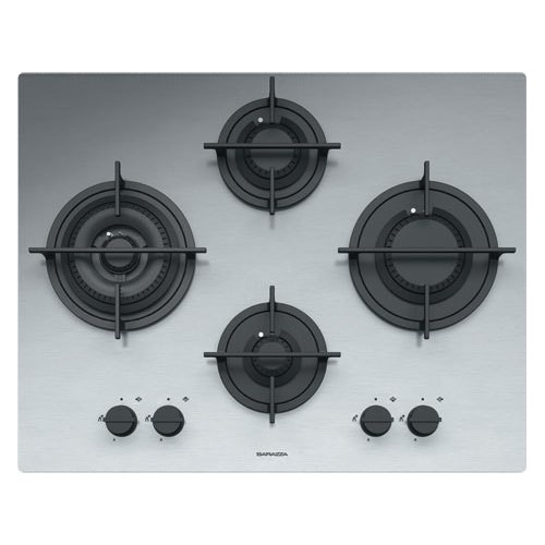 Table de cuisson gaz Barazza MOOD 1PMD64 65 cm finition inox satiné