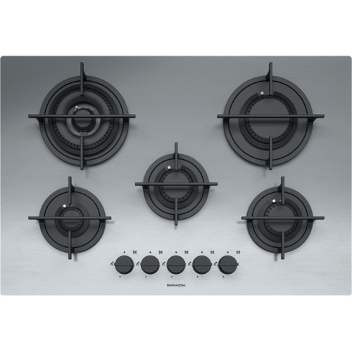 Table de cuisson gaz Barazza MOOD 1PMD70 75 cm finition inox satiné