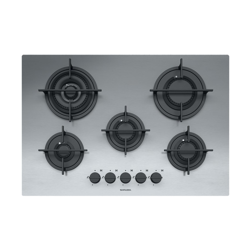  Table de cuisson gaz Barazza MOOD 1PMD70 75 cm finition inox satiné
