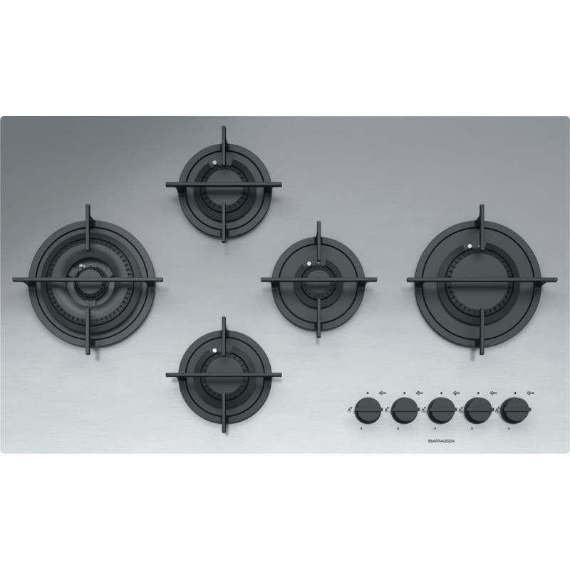  Barazza Piano cottura a gas MOOD 1PMD95 finitura inox satinato da 86 cm