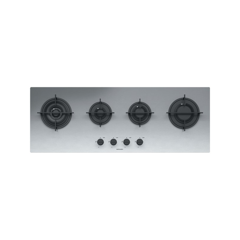  Table de cuisson gaz Barazza MOOD 1PMD104 110 cm finition inox satiné