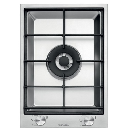 Table de cuisson gaz Barazza Domino B_FREE 1PBF1 36 cm finition inox satiné