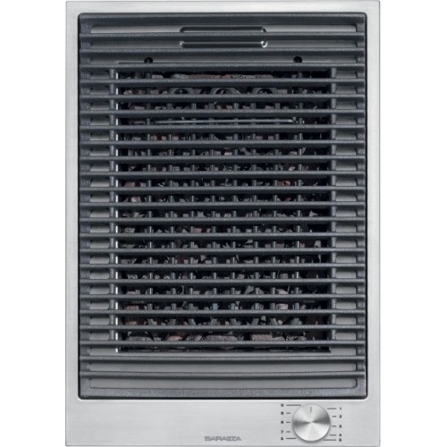 Plaque barbecue Barazza Domino B_FREE 1PBFBQ finition inox satiné 36 cm