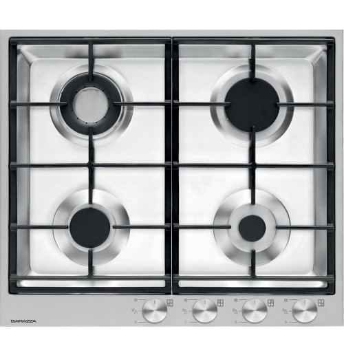 Table de cuisson gaz Barazza B_FREE 1PBF64 59 cm finition inox satiné