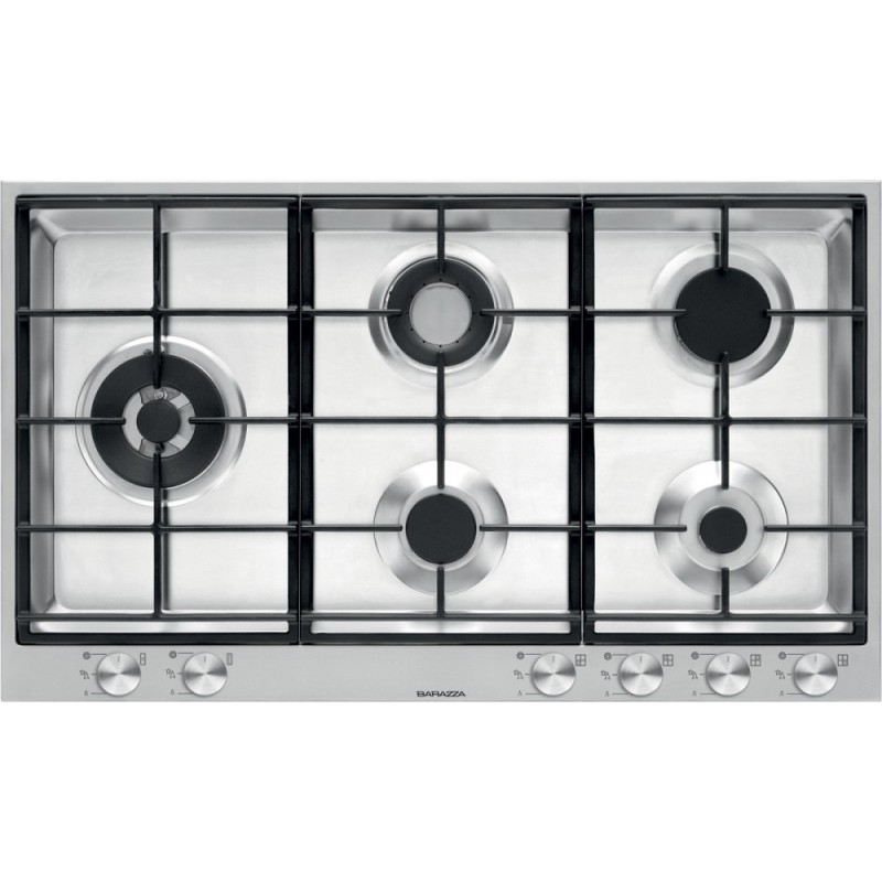  Barazza Piano cottura a gas B_FREE 1PBF95 finitura inox satinato da 87 cm