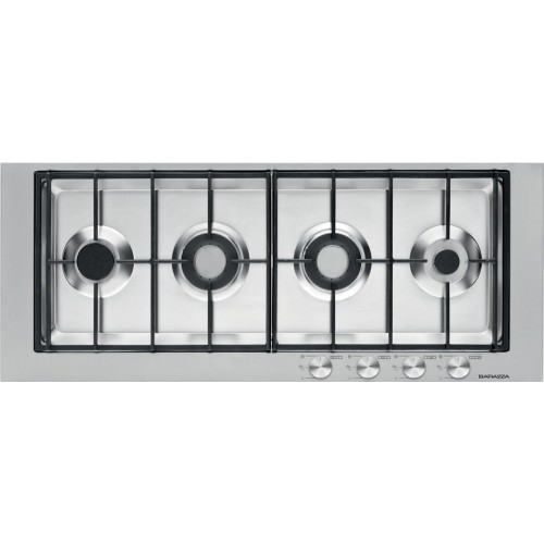Table de cuisson gaz Barazza B_FREE 1PBF104 finition inox satiné 100 cm
