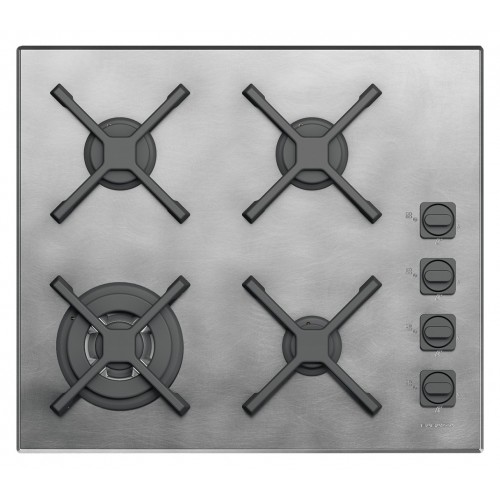 Table de cuisson gaz Barazza UNIQUE 1PUN64 59 cm finition inox vintage
