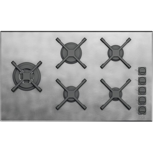 Barazza Gas hob UNIQUE 1PUN95 86 cm vintage stainless steel finish