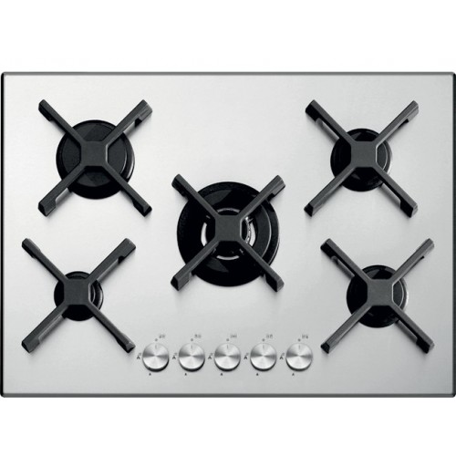 Table de cuisson gaz Barazza SELECT PLUS 1PSP75 70 cm finition inox satiné