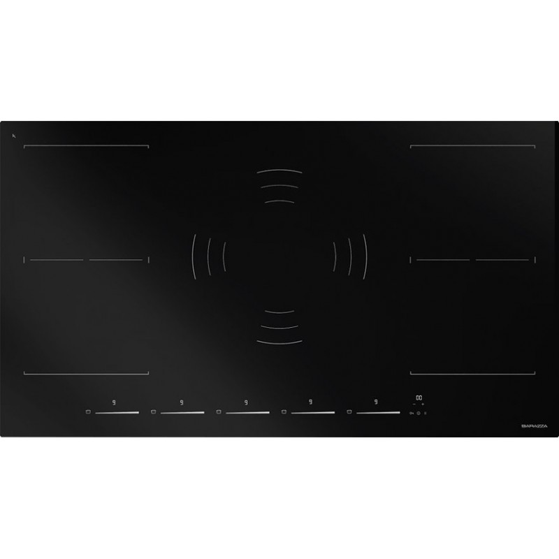  Table de cuisson à induction Barazza SPACE 1PIDS90N en vitrocéramique noire de 90 cm
