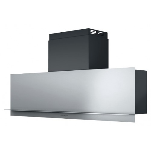 Barazza Hotte murale MOOD 1KMDP12 120 cm en acier inoxydable satiné et finition noire
