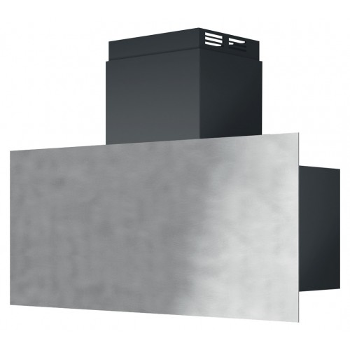 Barazza hotte murale 90 cm UNIQUE 1KUNP91 inox vintage et finition noire