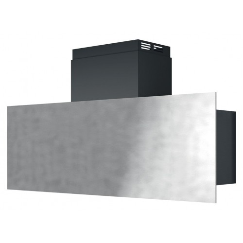 Barazza Hotte murale UNIQUE 1KUNP121 120 cm en acier inoxydable vintage et finition noire