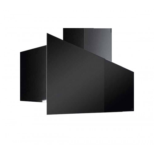 Barazza Hotte murale pour plaques à induction CITY GLASS 1KCYP9 90 cm finition verre noir