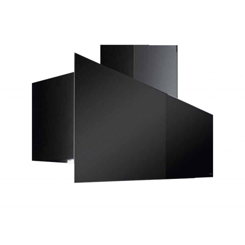  Barazza Hotte murale pour plaques à induction CITY GLASS 1KCYP12 finition verre noir 120 cm