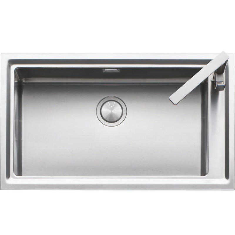 Barazza Évier simple bac EASY 1LES91R finition inox satiné 86x50 cm