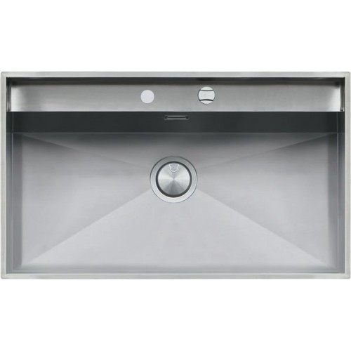 Barazza Évier simple bac LAB 1LLB91 finition acier inoxydable satiné 86x51 cm