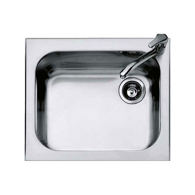  Barazza Lavello una vasca B_SELECT 1IS6060/1 finitura inox satinato da 58.5x50 cm