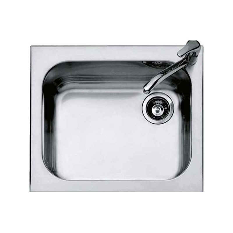  Barazza Single bowl sink B_SELECT 1IS6060 / 1 satin stainless steel finish 58.5x50 cm
