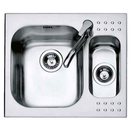 Barazza Lavello una vasca con vaschetta B_SELECT 1IS6060 finitura inox satinato da 58.5x50 cm