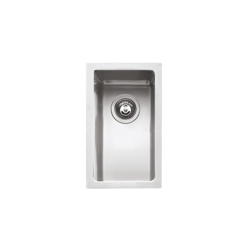  Barazza Single bowl sink QUADRA R15 1x1840I satin stainless steel finish 18x40 cm