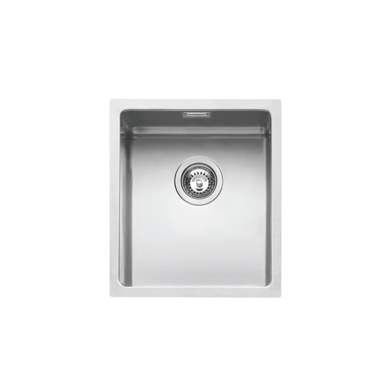  Barazza Single bowl undermount sink QUADRA R15 1x3440S satin stainless steel finish 34x40 cm