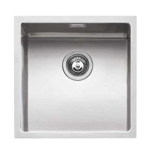 Barazza Single bowl undermount sink QUADRA R15 1x4040S 40x40 cm satin stainless steel finish - undermount