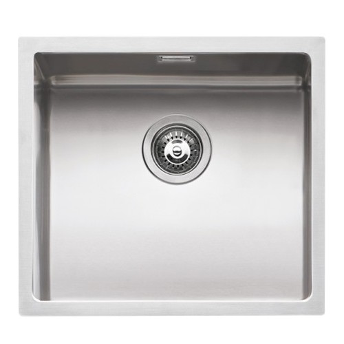 Barazza Single bowl undermount sink QUADRA R15 1x4540S satin stainless steel finish 45x40 cm