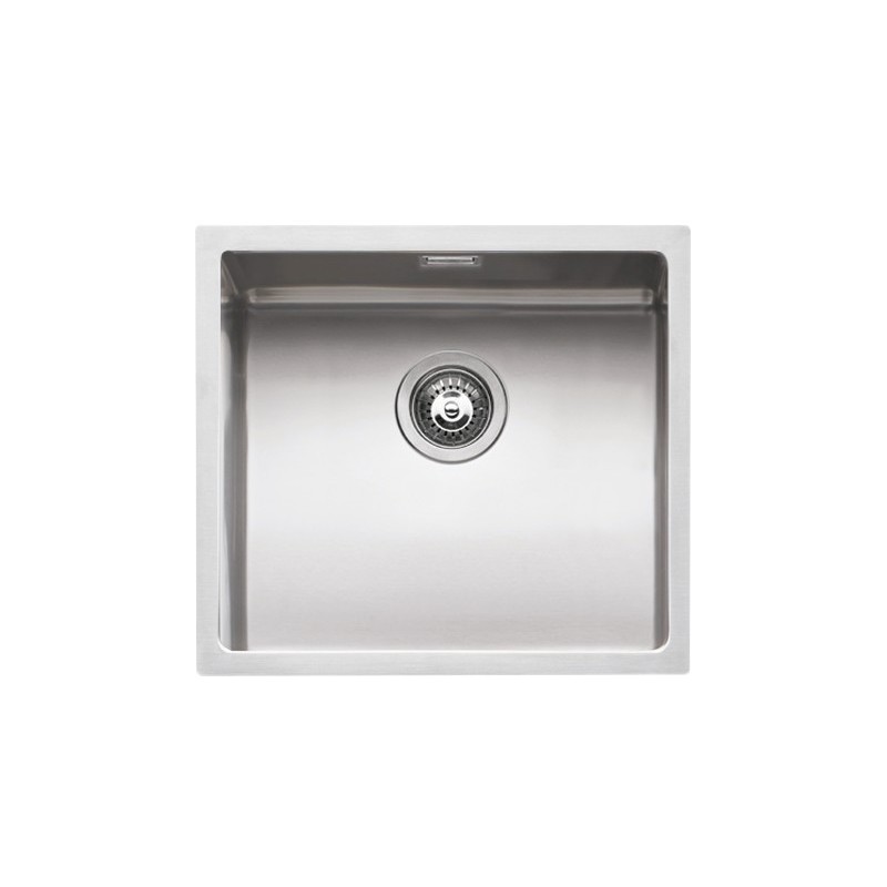  Barazza Évier à encastrer simple bac QUADRA R15 1x4540S finition inox satiné 45x40 cm