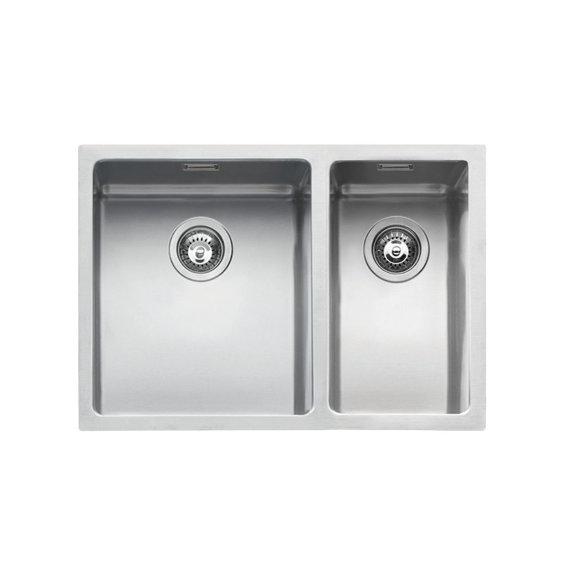  PRONTA CONSEGNA - Barazza Lavello una vasca QUADRA R15 1x642I finitura inox satinato da 58.5x44 cm