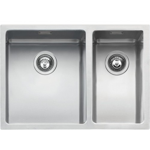 Barazza Évier à encastrer simple bac QUADRA R15 1x642S finition inox satiné 58,5x44 cm