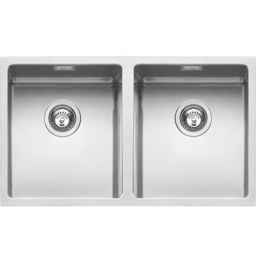 Barazza Évier à encastrer simple bac QUADRA R15 1x842S finition inox satiné 75x44 cm