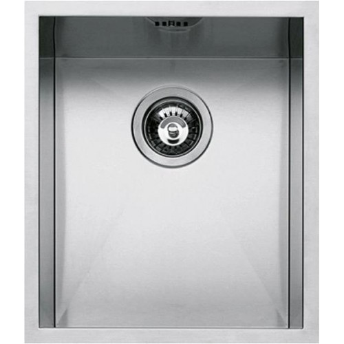 Barazza Évier à encastrer à une cuve QUADRA R0 1Q3440S finition acier inoxydable satiné 34x40 cm