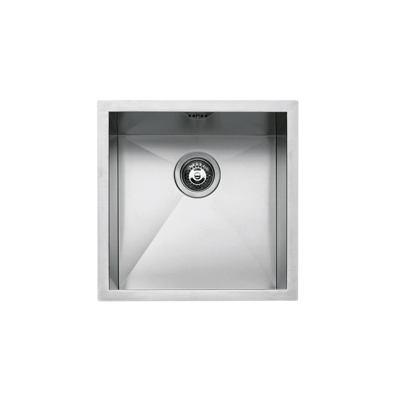  Barazza Évier 1 bac QUADRA R0 1Q4040I 40x40 cm finition inox satiné