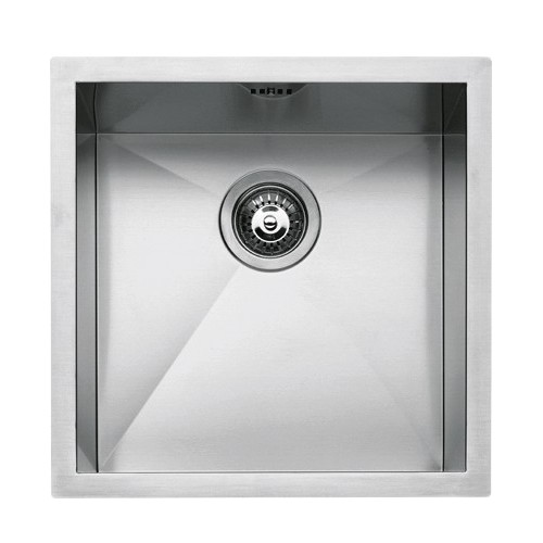 Barazza Évier à encastrer à une cuve QUADRA R0 1Q4040S 40x40 cm finition acier inoxydable satiné