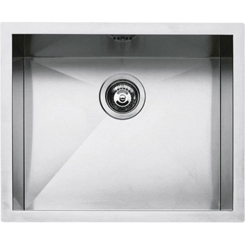 Barazza Single bowl sink QUADRA R0 1Q5040I satin stainless steel finish 50x40 cm
