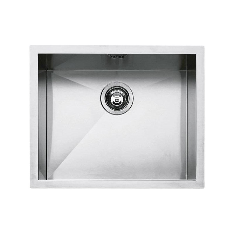  PRONTA CONSEGNA - Barazza Lavello una vasca QUADRA R0 1Q5040I finitura inox satinato da 50x40 cm