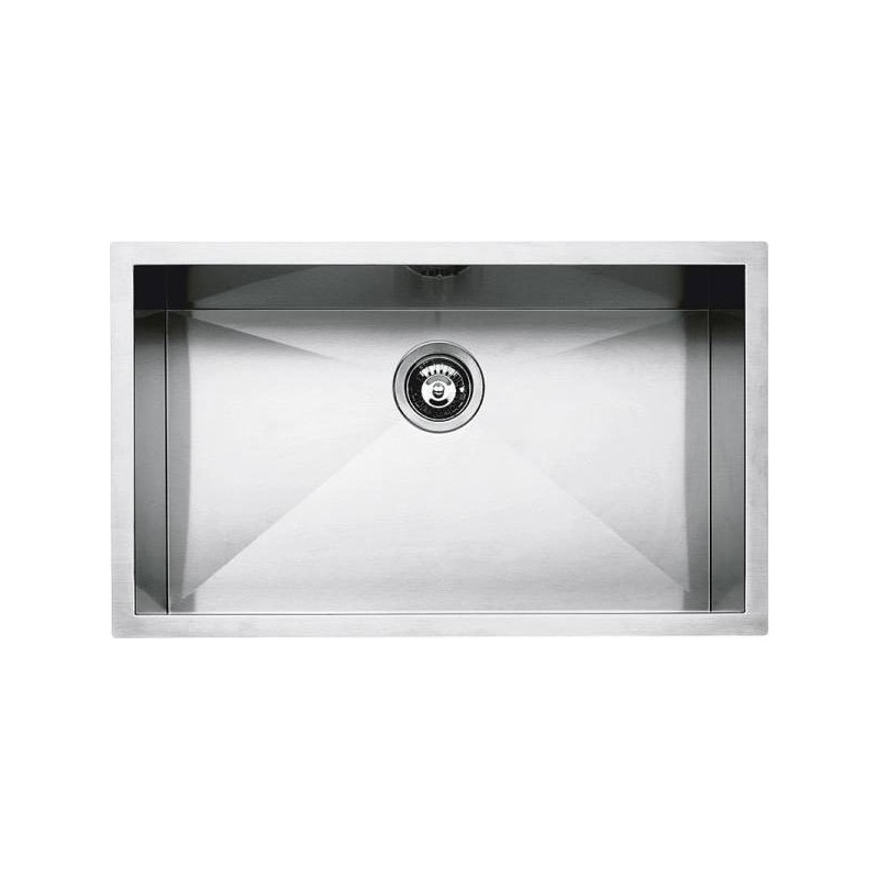  Barazza Single bowl sink QUADRA R0 1Q5040I satin stainless steel finish 70x40 cm