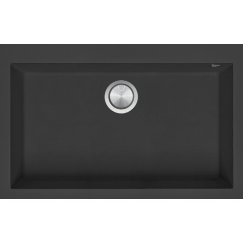 Barazza Évier simple bac SOUL 1LSO81N noir finition b_granite 79.5x50.5cm