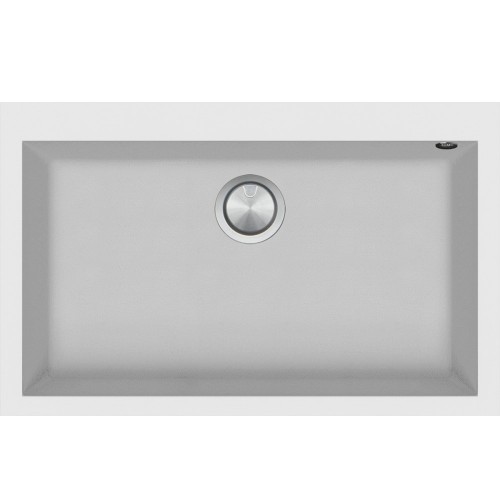 Barazza Évier simple bac SOUL 1LSO81B blanc finition b_granite 79.5x50.5cm